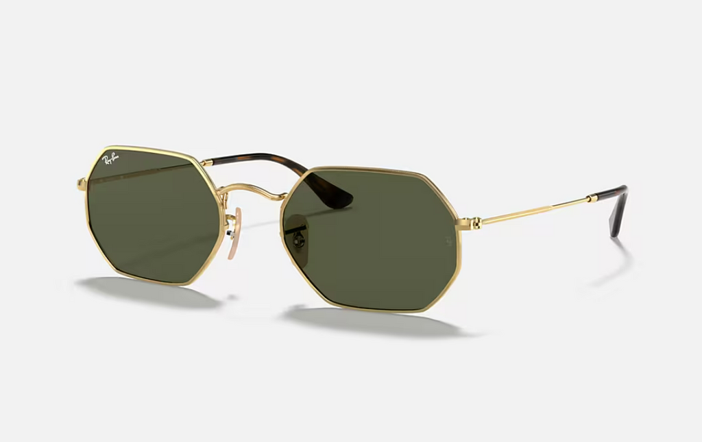 Ray-Ban Hexagonal RB3548N Or – Verres Vert Classique UV400