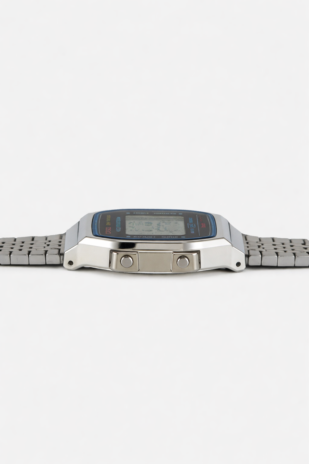 Montre Casio Numérique Rétro Homme – Acier Inoxydable, Étanche, Style Vintage