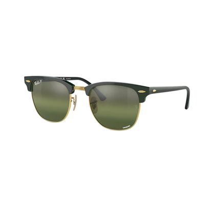 Ray-Ban Clubmaster RB3016 Or & Vert – Polarisées UV400