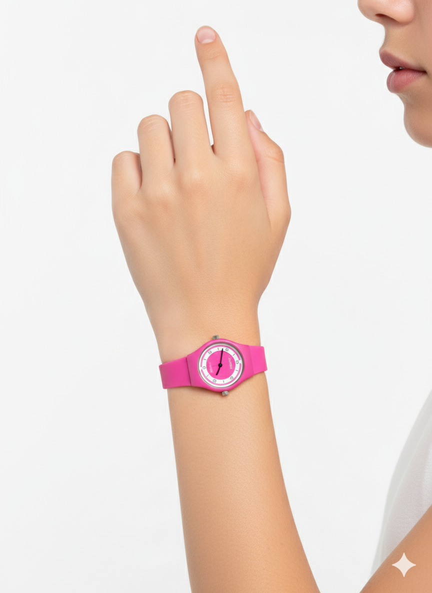 Montre Femme Swatch 3162 Sport Rose – Élégance, Confort et Style Actif 26–28mm