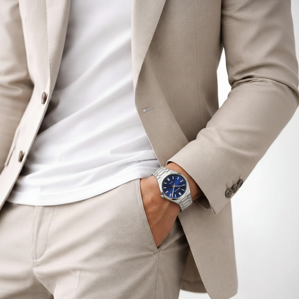 SNILLE Blue Sunray Steel – L’Élégance Classique au Style Distinctif