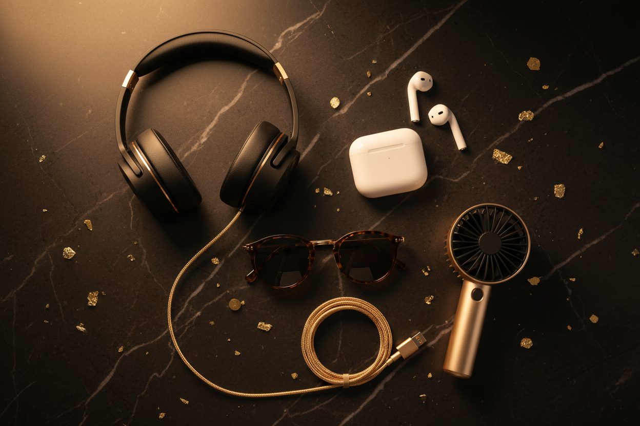Flat Lay Premium Gadgets