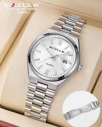SNILLE Silver Sunray Steel – L’Élégance Classique au Quotidien